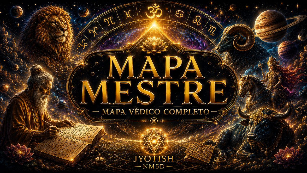 Mapa Mestre, o mapa védico completo, disponível em todos os dispositivos
