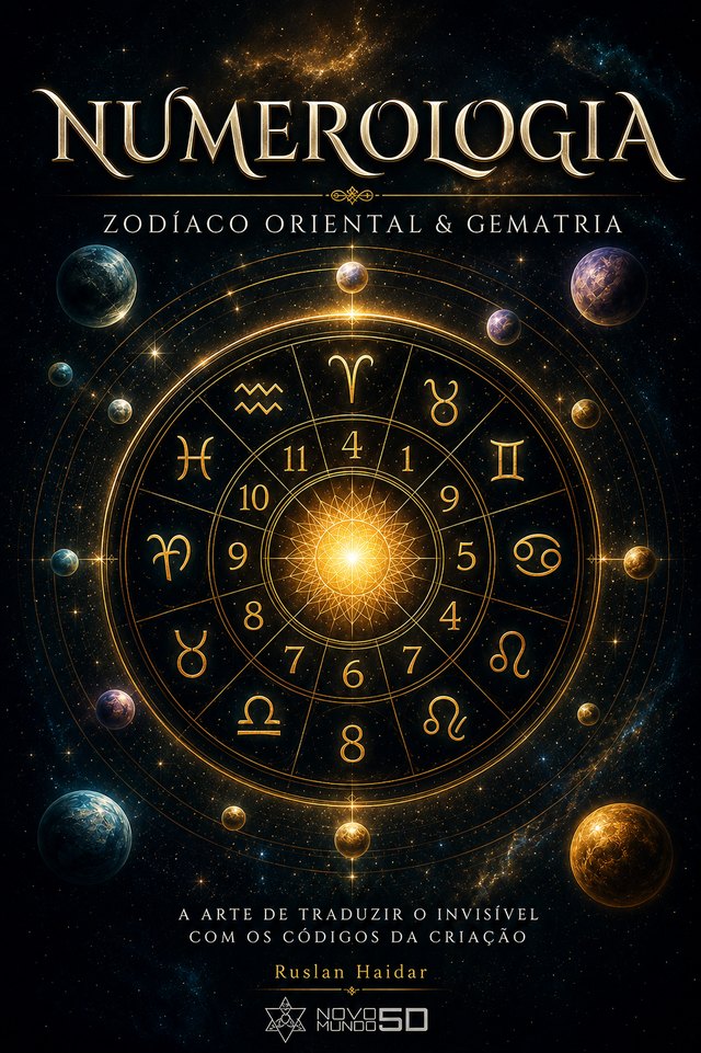 Numerologia, Zodíaco & Gematria · capa do eBook