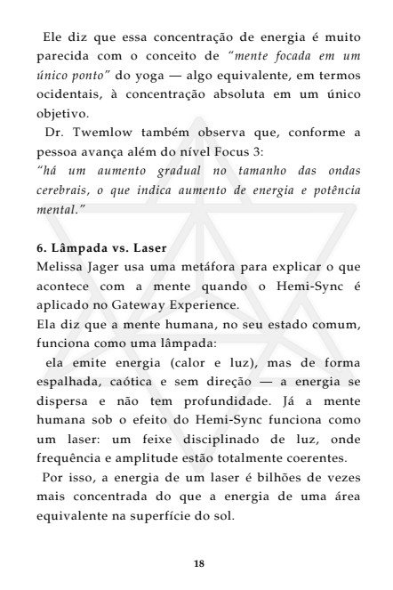 Página do documento CIA · modelo holográfico de consciência